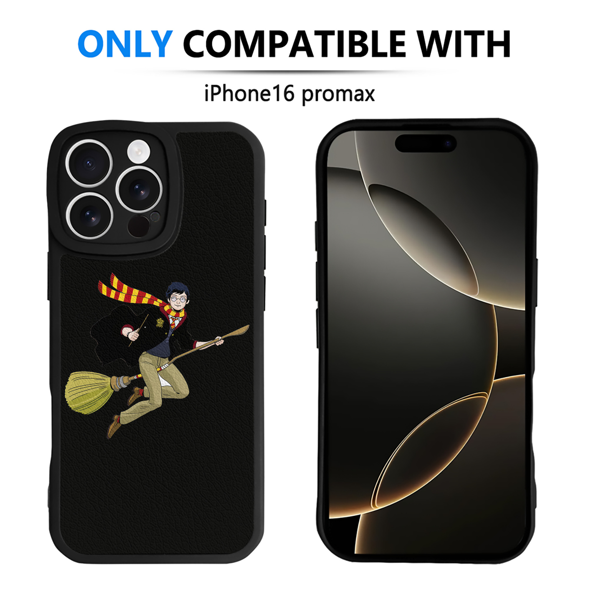 （画像用） Harry Potter ハリー・ポッターシリーズ 【iPhone 16シリーズ対応】シリコンスマホケース（レザー調） 材質：シリコン